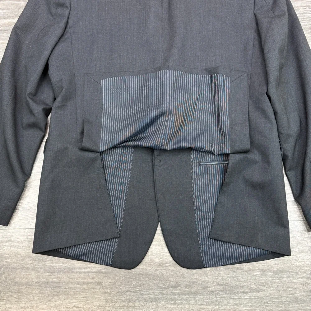 Banana Republic Marzotto Italy Wool Blazer Mens 42R Charcoal Sport Coat Jacket